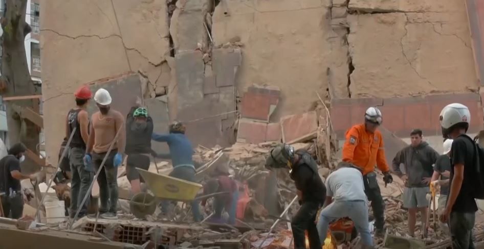 Una zona afectada por el terremoto en Venezuela.