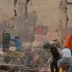 Una zona afectada por el terremoto en Venezuela.
