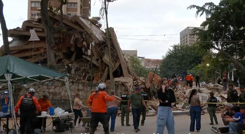 Una imagen del terremoto en Venezuela.