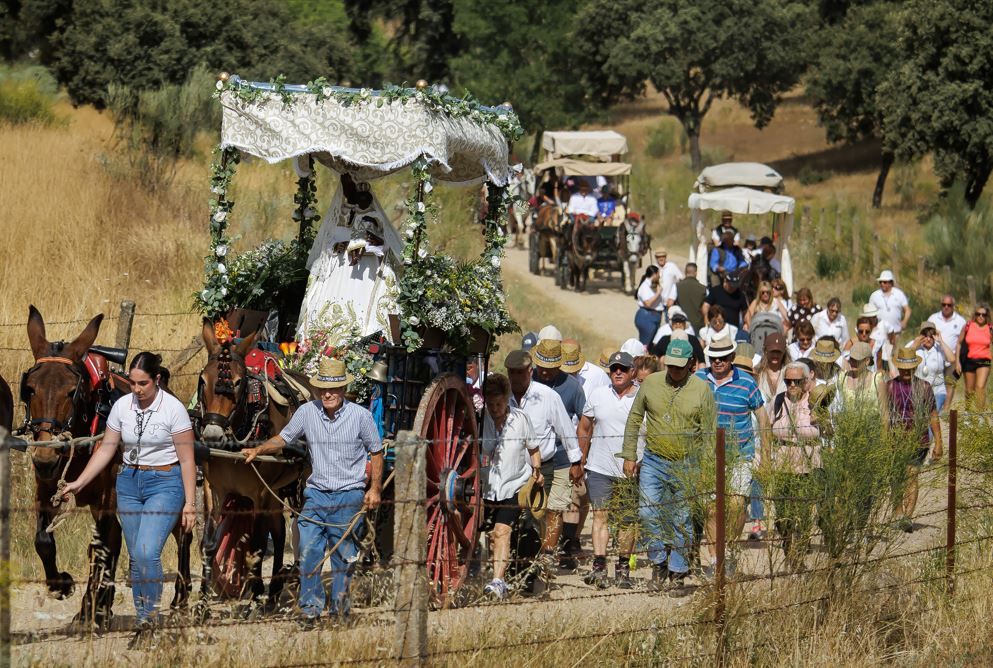Romería a la Peña de Francia, este viernes. (Ical/Vicente)