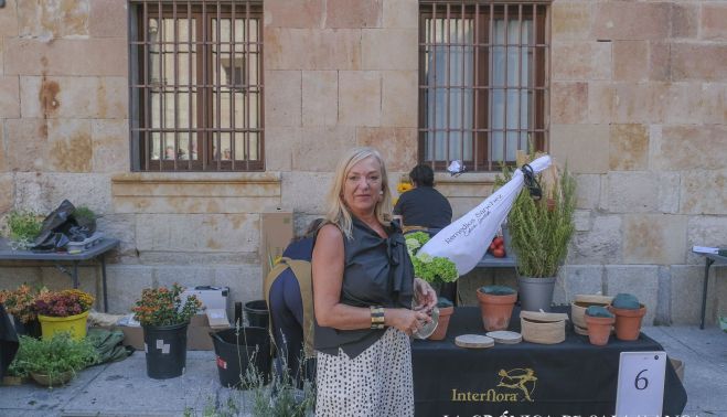 Remedios Sánchez, responsable de la Jamonería de Guijuelo que lleva su nombre. Fotografía. Pablo de la Peña. 