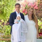 Fernando Martín, fallecido en el naufragio, y Andrea Ortuño, en el bautizo de uno de sus hijos. Instagram. 