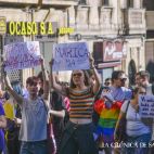 Manifestación por el Día del Orgullo LGTBI+ en Salamanca. Fotografía. Pablo de la Peña. 