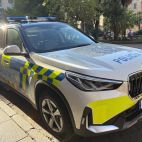 Un BMW de la Policía Local, este miércoles.