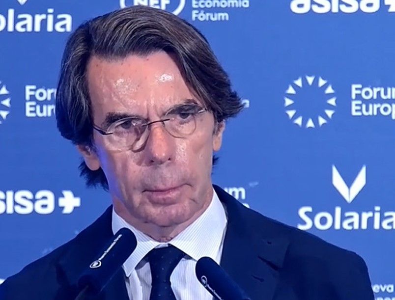 Aznar, este miércoles en el fórum de Nueva Economía.