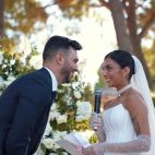 Suso y Marieta, en su boda. 
