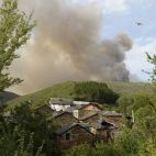 Incendio en el Bierzo, en junio. (Ical)