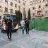 La Policía conduce a la detenida ante el juez, este miércoles.