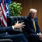 Trump y Rutte, en la cumbre de la OTAN en Turquía.