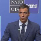 Pedro Sánchez, este miércoles, en la asamblea de la OTAN