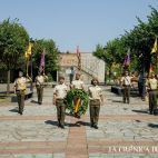 Homenaje a los caídos en la Plaza de Herrasti. (Foto: Vicente)