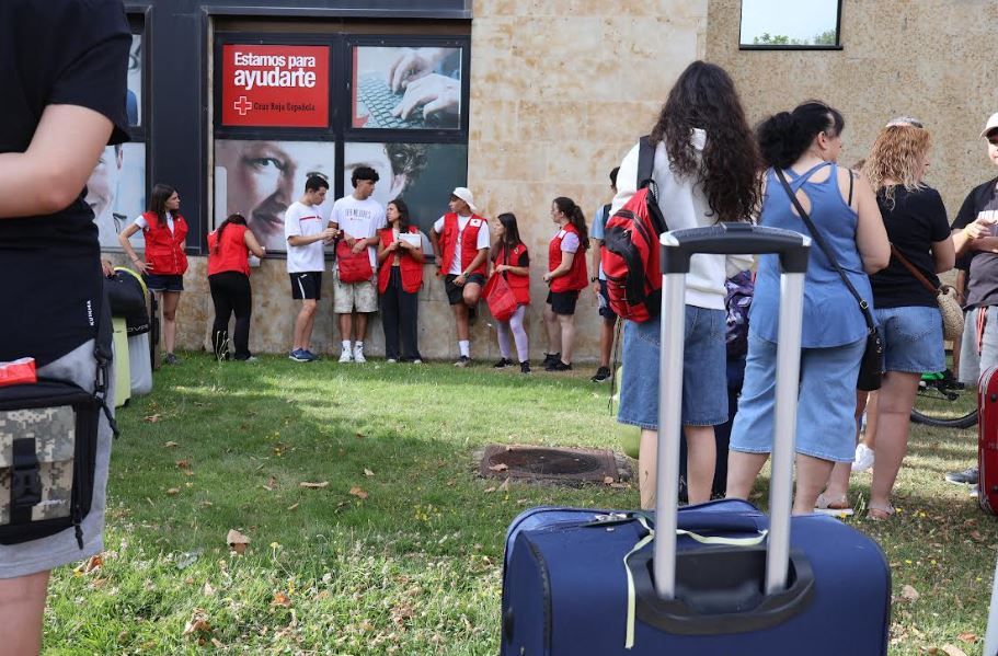 Participantes en el campamento de Cruz Roja Participantes en el campamento de Cruz Roja