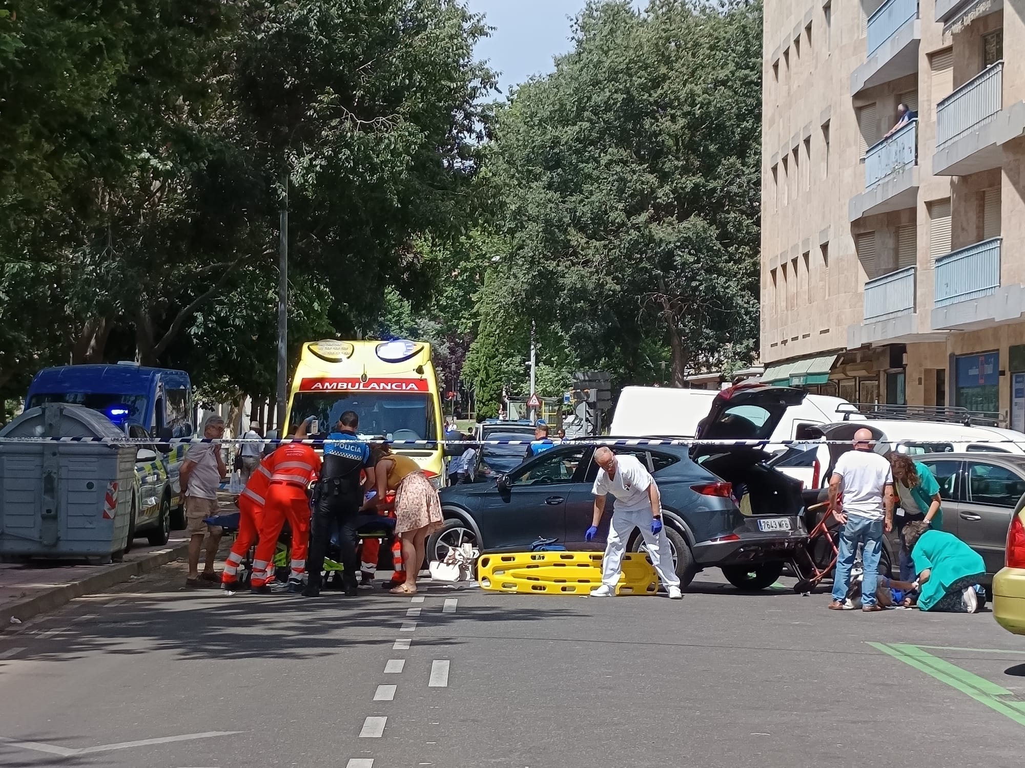 Atropello múltiple en Comuneros. 