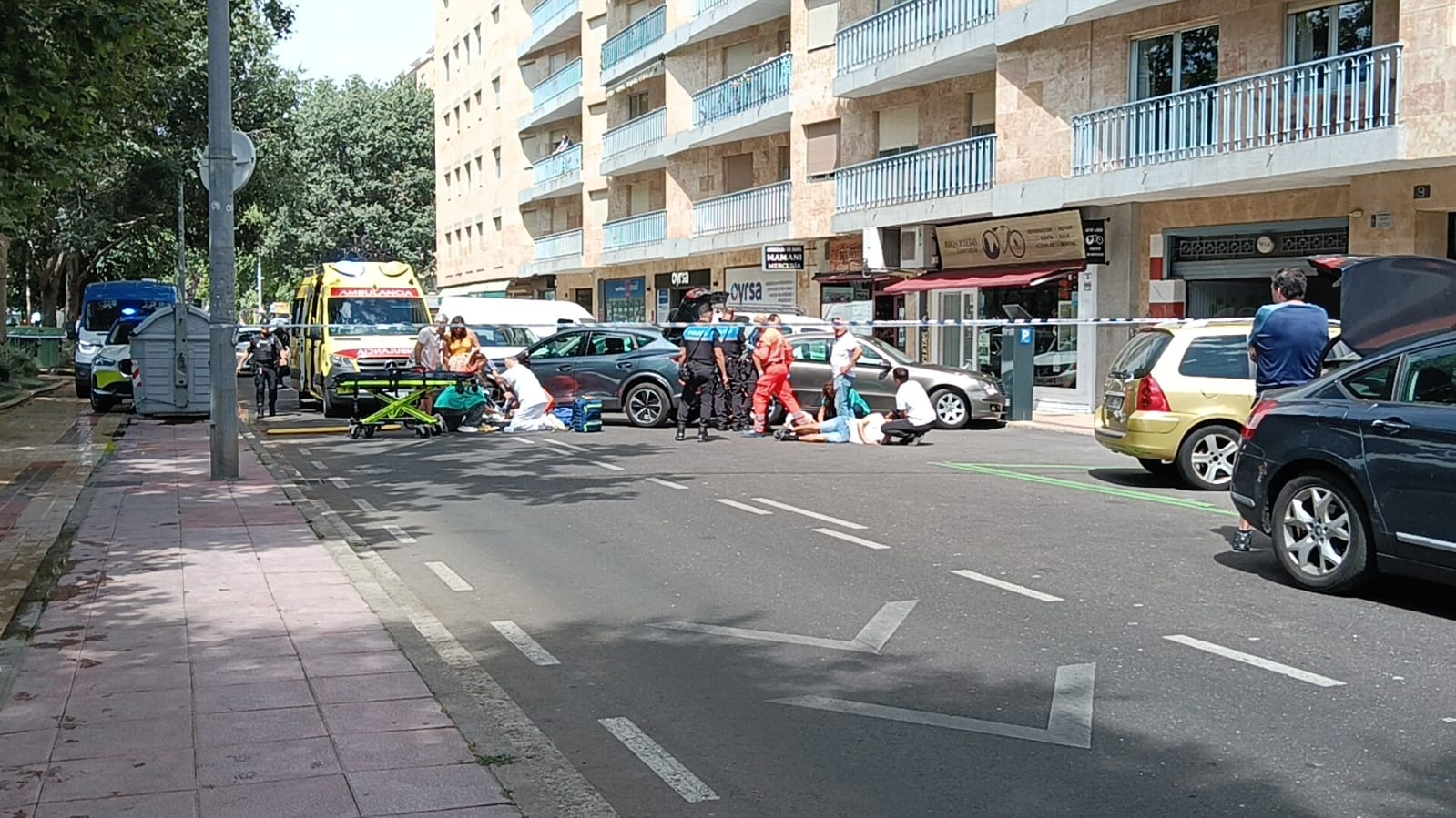Atropello múltiple en Comuneros (1)