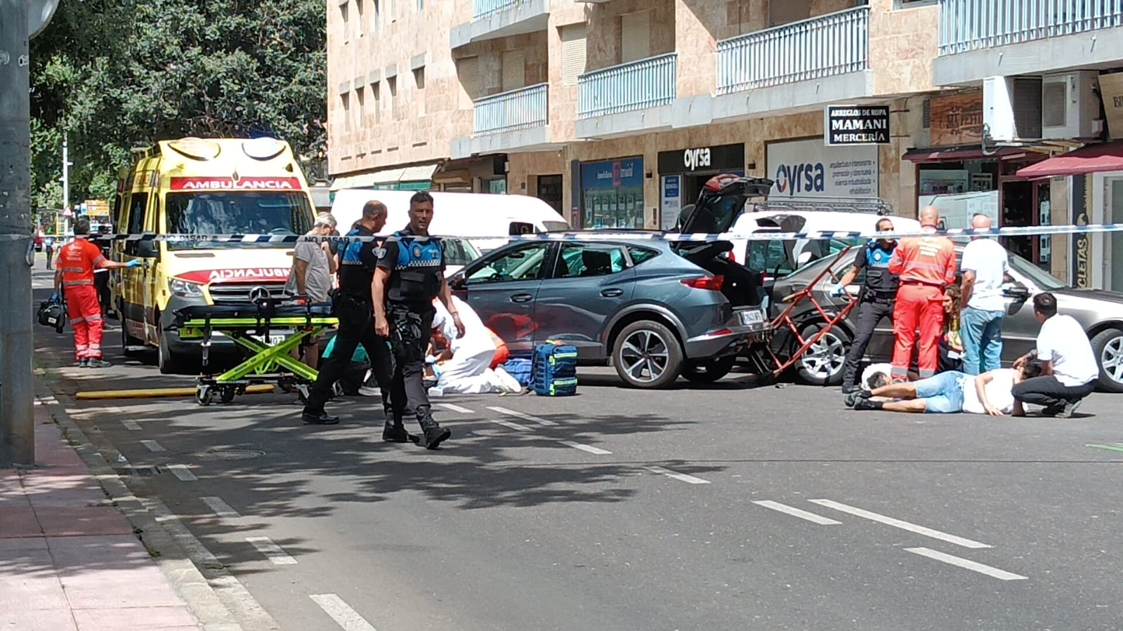 Atropello múltiple en Comuneros (2)