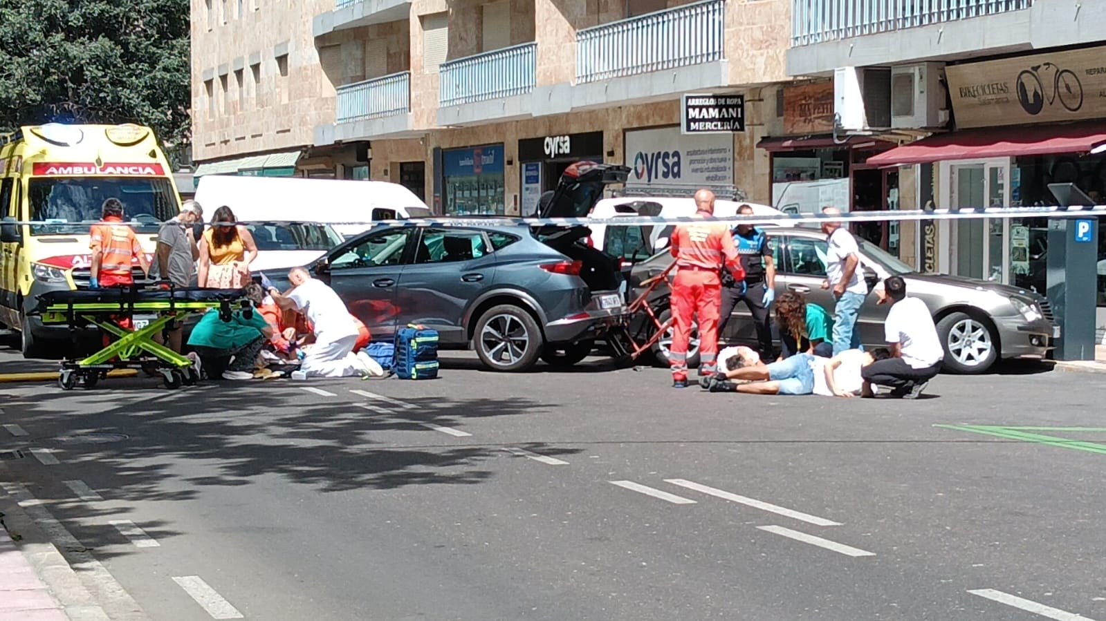 Atropello múltiple en Comuneros 