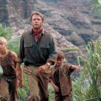 Sam Neill, en una escena de Jurassic Park.