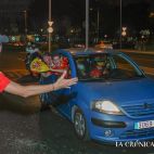 Celebración en Salamanca de la victoria de España sobre Francia en la semifinal del mundial. (Foto: Pablo de la Peña)