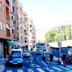 La calle Espronceda, este viernes.