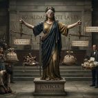 La doble vara de medir de la justicia (Imagen generada por IA)