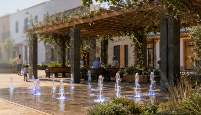 Carbajosa renovará la plaza de Castilla y León. Recreación Carbajosa renovará la plaza de Castilla y León. Recreación