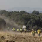 Nacho Valverde /ICAL. Efectivos trabajando en el incendio forestal de Brieva, Segovia. 