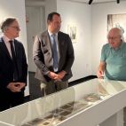 La inauguración de la exposición sobre el taller de Gombau en la Torre de los Anaya