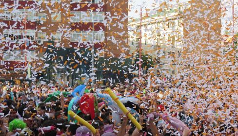 El chupinazo de las fiestas de Santa Marta