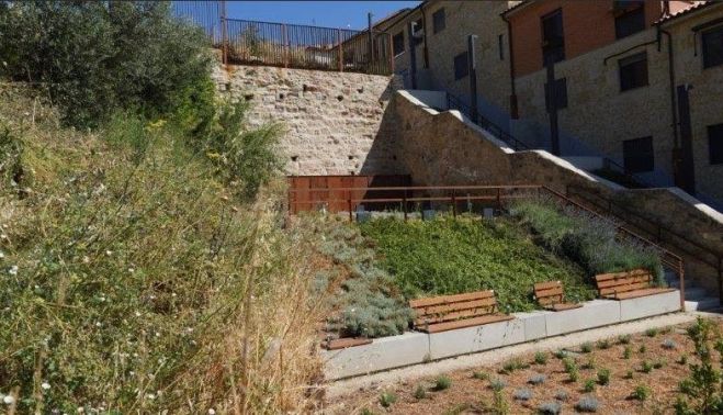 Espacio para los huertos urbanos en el Cerro de San Vicente. Fotografía. Comité Antinuclear y Ecologista de Salamanca. Espacio para los huertos urbanos en el Cerro de San Vicente. Fotografía. Comité Antinuclear y Ecologista de Salamanca.