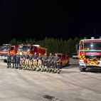 Bomberos de la Diputación de Salamanca acuden a Burgohondo, en Ávila. 