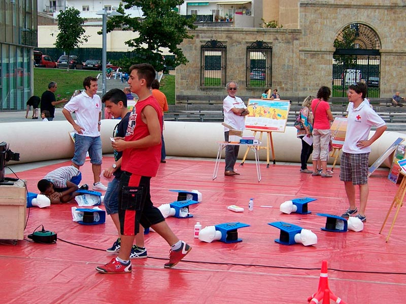 cruz roja actividades de salud