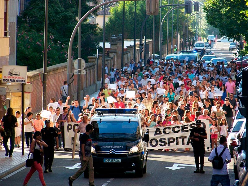 plataforma por un buen acceso a un buen hospital