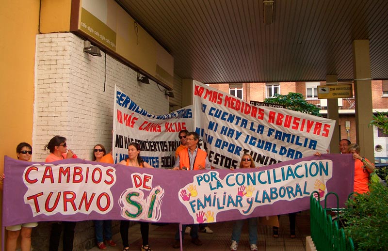 servicios sociales protesta