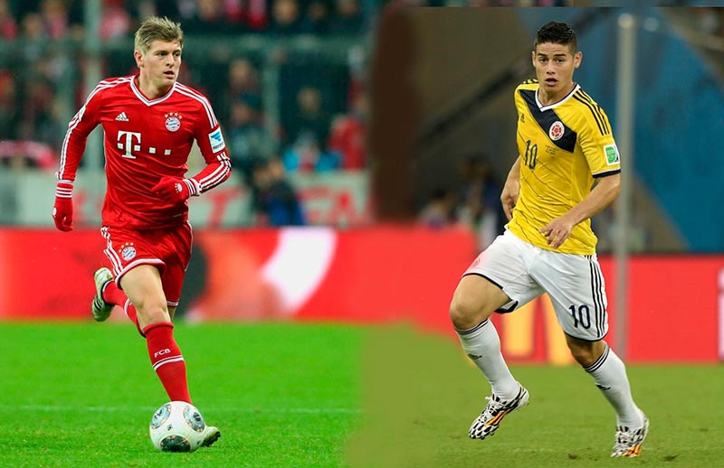 kroos y james rodiguez