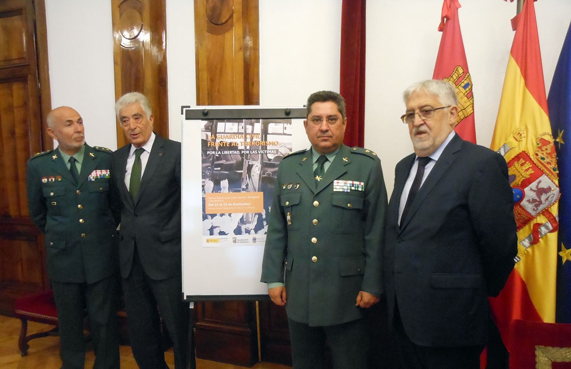 José Antonio Sánchez (izda.), Javier Galán, Javier Jambrina y Ángel Lago durante la presentación.