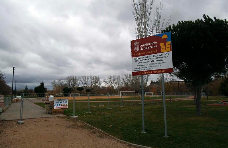 puente romano obras pistas deporte