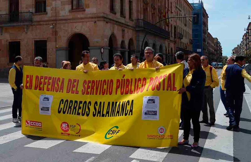 correos protesta