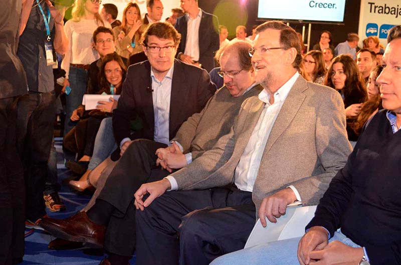 Mañueco, Herrera, Rajoy y Floriano