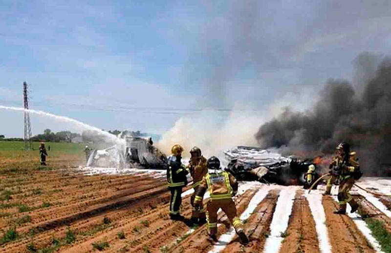 accidente aereo sevilla