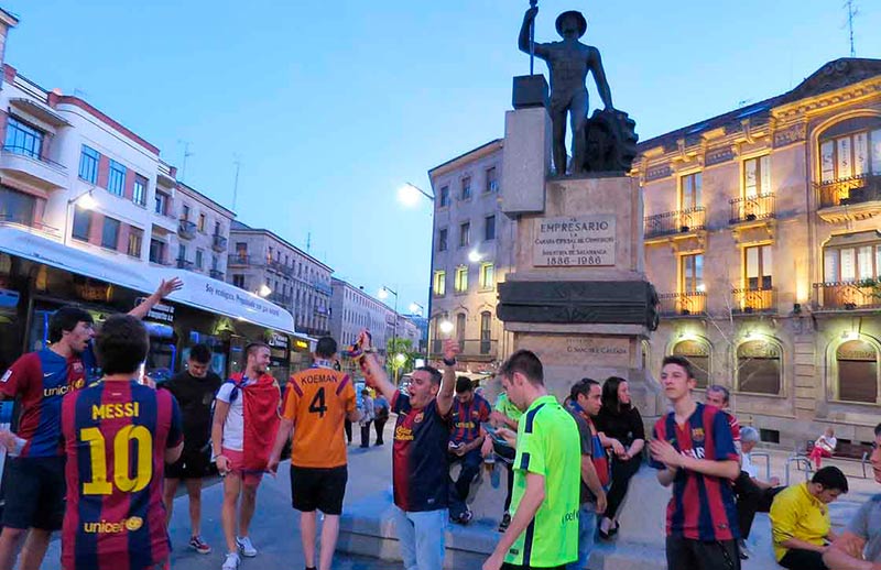 barcelona cules celebran liga