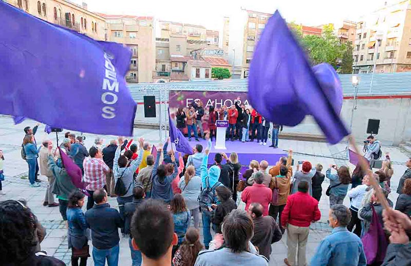 podemos mitin plaza san roman