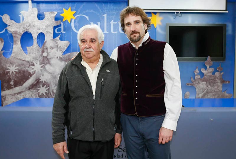 El gerente de la JOCS Víctor Moro, y el director de orquesta Álvaro Lozano