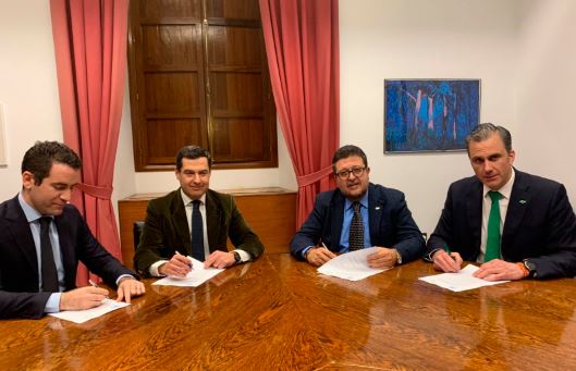 pp y vox firman acuerdo gobierno andalucia