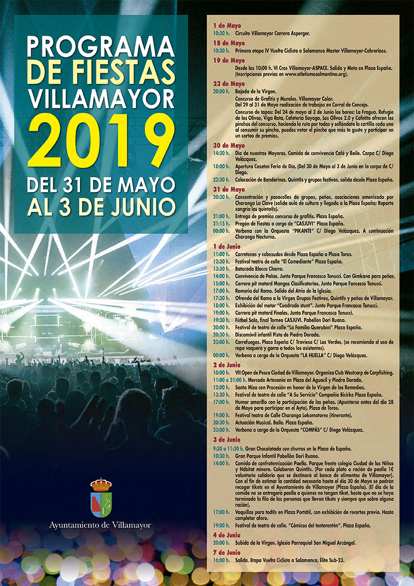 Villamayor Fiestas 2019 Cartel, Salamanca