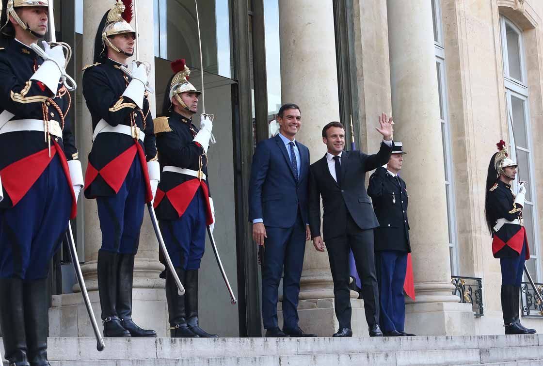 pedro sanchez y macron foto moncloa