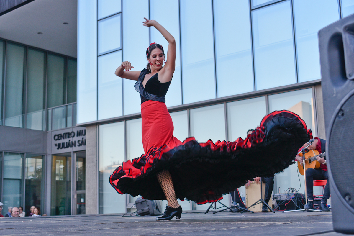 El flamenco se sintió en la plaza de la Concordia. Salamanca