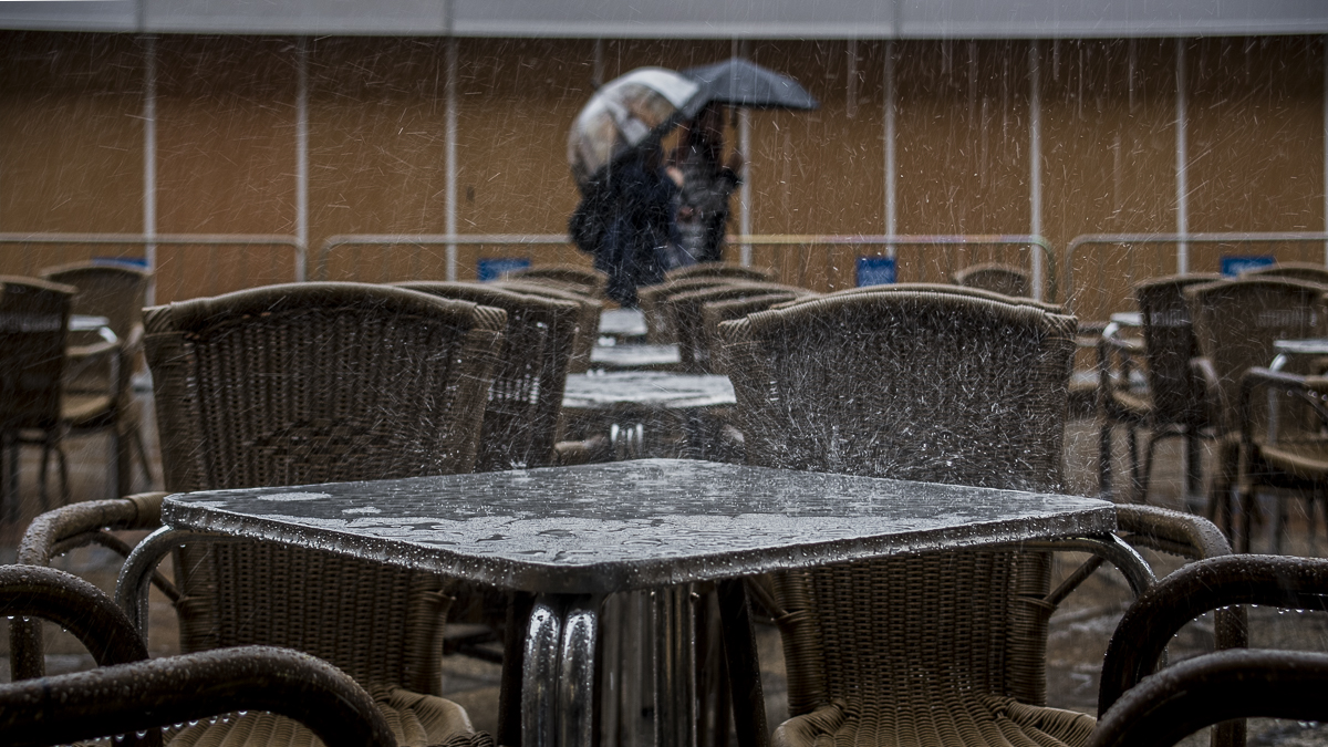 Llueve en Salamanca.