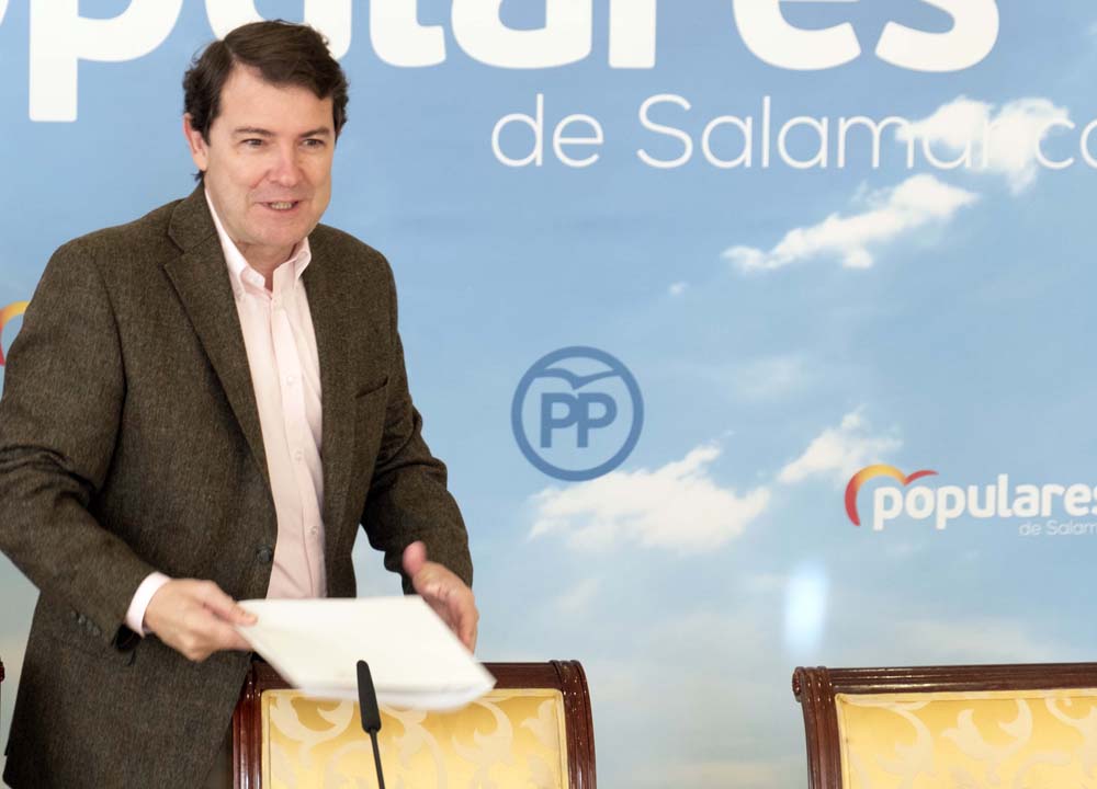 David Arranz / ICAL El presidente del Partido Popular de Castilla y León, Alfonso Fernández Mañueco,.