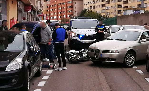 accidente moto calle espronceda (1)