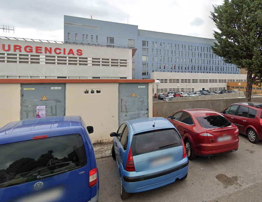 La mujer inconsciente fue trasladada al hospital de Santa Bárbara, en Soria.